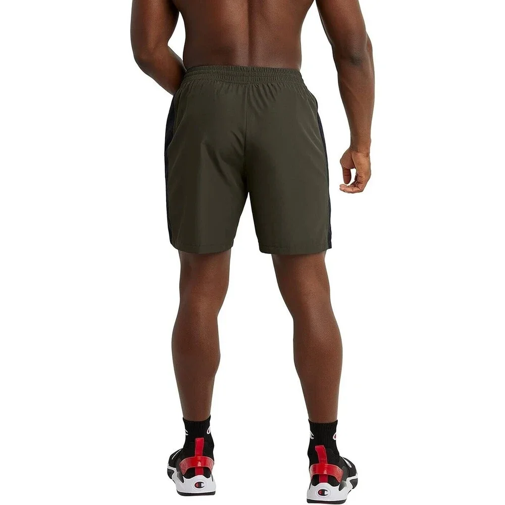 Champion Sport Shorts Mens S Olive Green Double Dry Athletic Lightweight Gym NEW